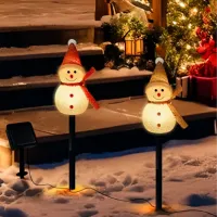 Felinar pentru grădină LightWave Snowman Ground Lights Plastic / Pink photo 3