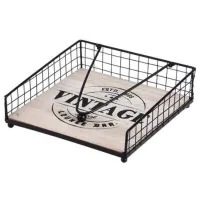 Салфетница EH Vintage  Металл / Черный