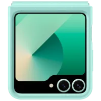Husă pentru smartphone Samsung Galaxy Z Flip 6 Samsung / Back / Piele ecologică / Mint Green