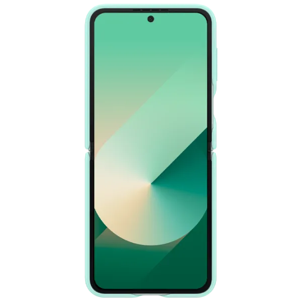 Husă pentru smartphone Samsung Galaxy Z Flip 6 Samsung / Back / Piele ecologică / Mint Green photo 2 Husă pentru smartphone Samsung Galaxy Z Flip 6 Samsung / Back / Piele ecologică / Mint Green photo 2
