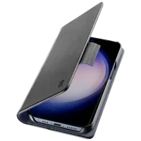 Чехол для смартфона Samsung Galaxy S24 FE Cellularline / Чехол книжка / Кожа / Черный