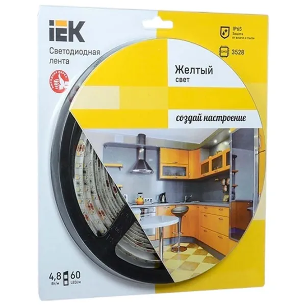 Bandă Led IEK LSR-3528Y60-4.8-IP65-12V 5 m / White photo 1 Bandă Led IEK LSR-3528Y60-4.8-IP65-12V 5 m / White photo 1