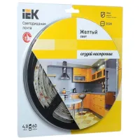 Bandă Led IEK LSR-3528Y60-4.8-IP65-12V 5 m / White