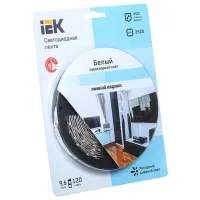 Светодиодная лента IEK LSR-3528W120-9.6-IP20-12V 5 м / Белый