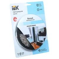 Светодиодная лента IEK LSR-3528W-WW120-9,6-IP20-12V 5 м / Белый