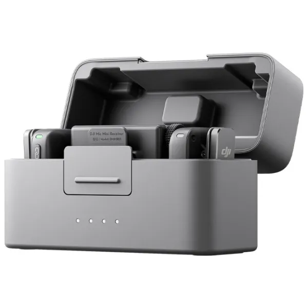 Microfon DJI Mic Mini (2 TX + 1 RX + Charging Case) Black photo 2