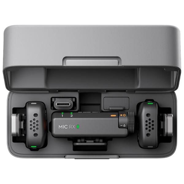 Microfon DJI Mic Mini (2 TX + 1 RX + Charging Case) Black photo 4