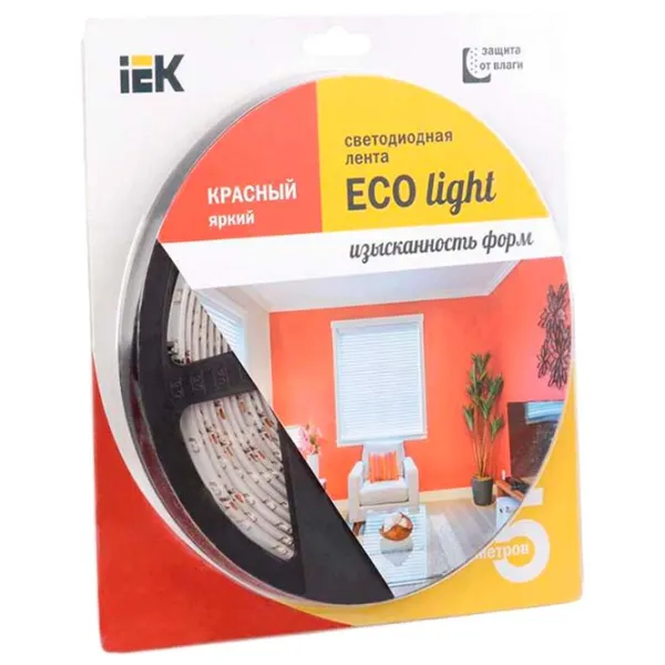 Светодиодная лента IEK LSR-3528R60-4.8-IP65-12V 5 м / Красный photo 1 Светодиодная лента IEK LSR-3528R60-4.8-IP65-12V 5 м / Красный photo 1