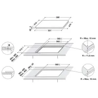 Plită încorporabilă cu inducție Whirlpool WF S0160 NE Vitroceramică / Black photo 5