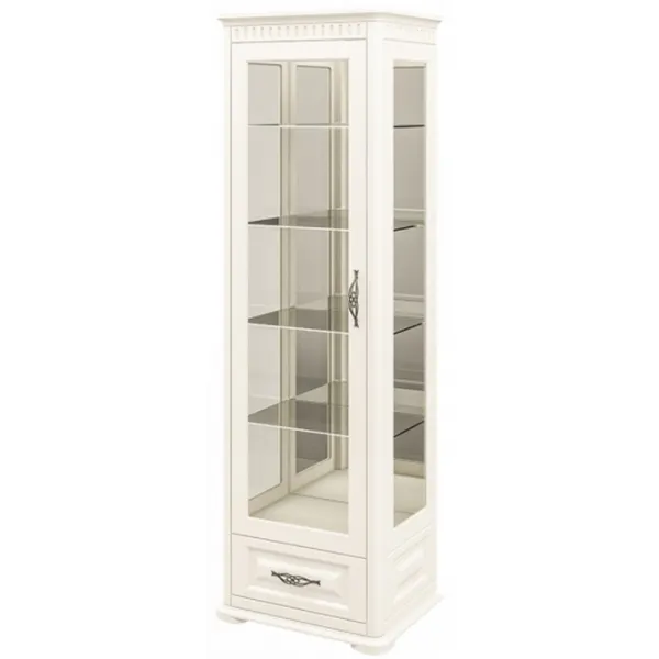 Dulap cu vitrină Neman МН-126-12-1 PAL / Cream photo 1