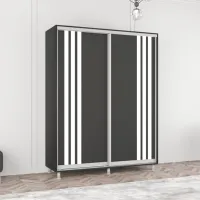 Dulap Mobildor-Lux Aron 160 x 60 x 210 / PAL / Antracit photo 2