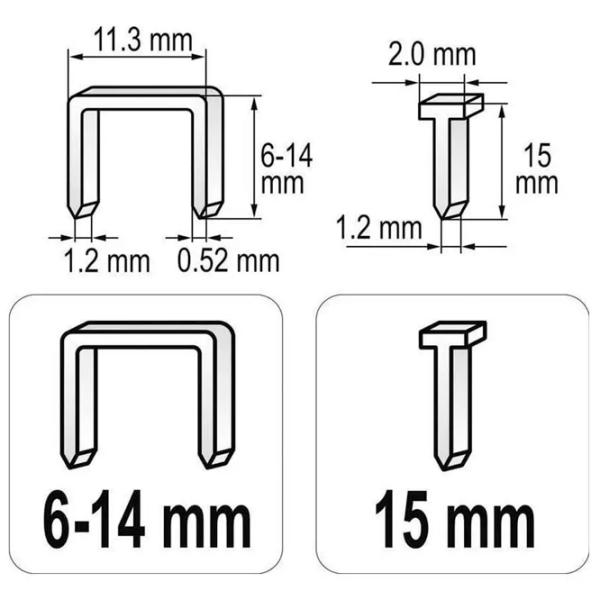 Cтеплер Yato YT70021 Красный photo 4