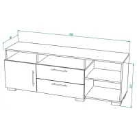 Тумба под телевизор ML-Mobila York Nr.3 62.2 x 170 x 45см / ДСП photo 2
