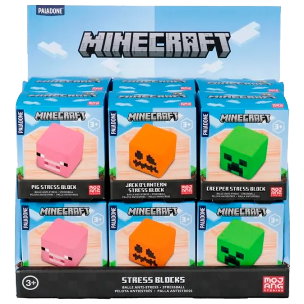 Игрушка антистресс Paladone Minecraft Stress Blocks V2 Creeper Зеленый / 3+ photo 5