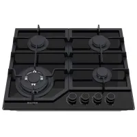 Plită încorporabilă pe gaz Bauer GH-604 BG02-R Sticlă călită / Black photo 2