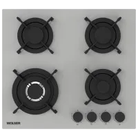 Газовая варочная панель Wolser WL-BRD 6405 GL TURBO FFD Закаленное стекло / Серый