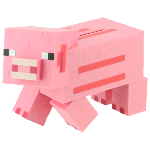  Pușculiță Paladone Pig Money Bank V2 PP6590MCFV2 Minecraft / Black Pink photo 2