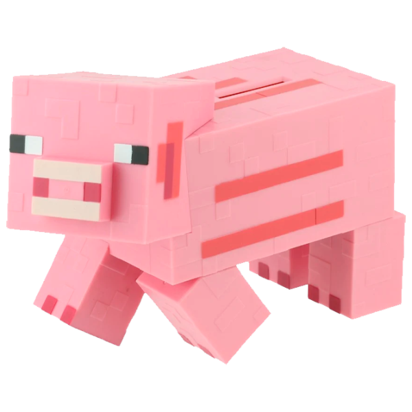  Pușculiță Paladone Pig Money Bank V2 PP6590MCFV2 Minecraft / Black Pink photo 2