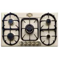 Plită încorporabilă pe gaz Kaiser KG 9325 ElfEmTurbo Sticlă călită / Ivory