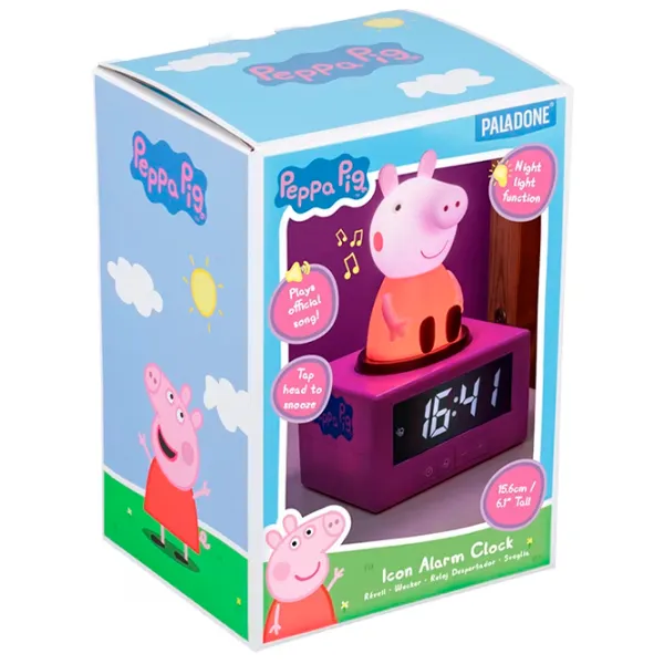 Deșteptător Paladone Icon Alarm Clock PP12729PP Peppa Pig / Multicolor Pink photo 3