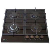 Plită încorporabilă pe gaz Tornado H59-4006B Sticlă călită / Black