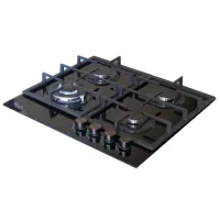 Plită încorporabilă pe gaz Tornado H59-4006B Sticlă călită / Black photo 2