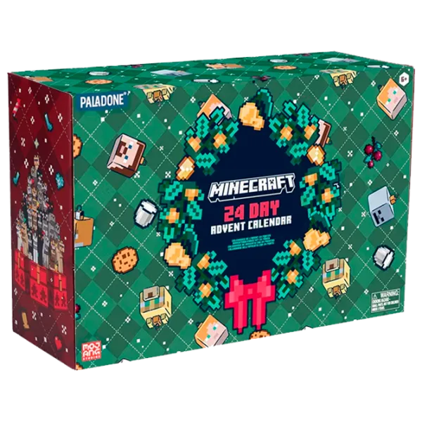 Календарь Paladone 24 Boxes Advent PP13846MCF Minecraft / Черный Зеленый photo 1