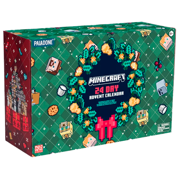 Календарь Paladone 24 Boxes Advent PP13846MCF Minecraft / Черный Зеленый photo 1