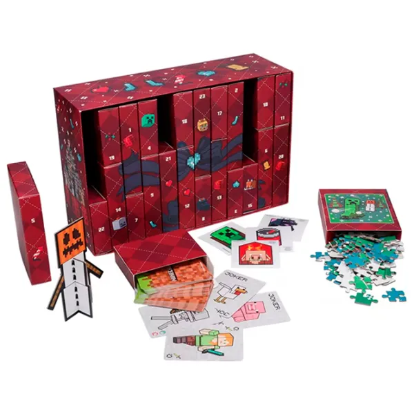Календарь Paladone 24 Boxes Advent PP13846MCF Minecraft / Черный Зеленый photo 2