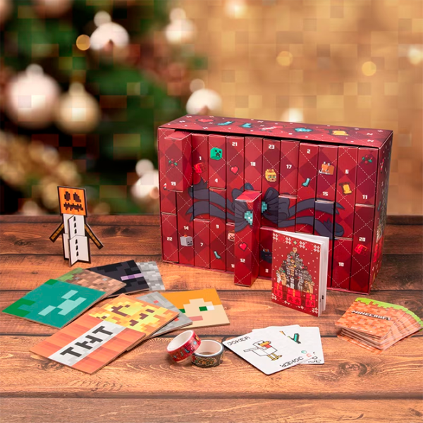 Календарь Paladone 24 Boxes Advent PP13846MCF Minecraft / Черный Зеленый photo 5