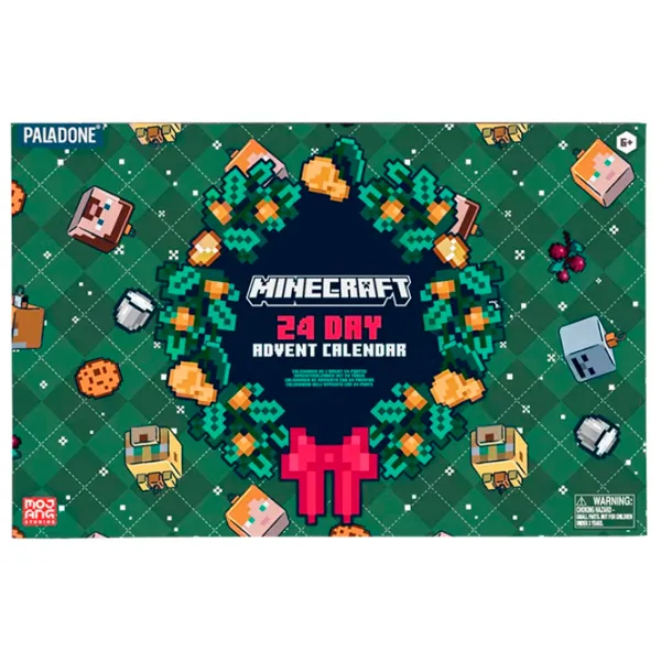 Календарь Paladone 24 Boxes Advent PP13846MCF Minecraft / Черный Зеленый photo 6