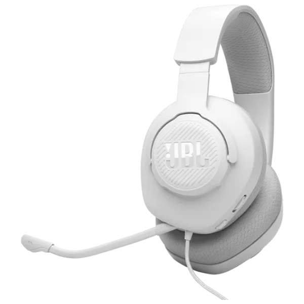 Căști JBL Quantum 100M2 Gray White Cu fir/ Gaming photo 2 Căști JBL Quantum 100M2 Gray White Cu fir/ Gaming photo 2