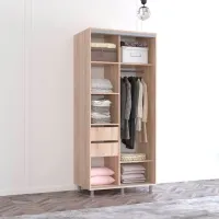 Dulap Mobildor-Lux Aron 100 x 60 x 210 / PAL / Sonoma photo 3