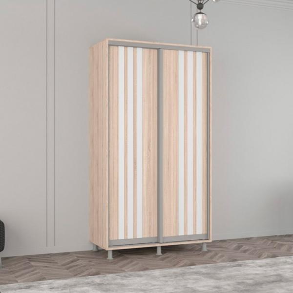 Шкаф Mobildor-Lux Aron 130 x 60см x 210 / ЛДСП / Sonoma photo 3