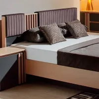 Кровать Ambianta Malta 160 x 200 см / ЛДСП / Графит