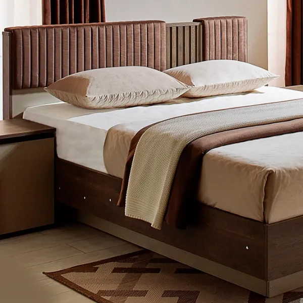 Кровать Ambianta Malta 160 x 200 см / ЛДСП / Wallnut photo 1 Кровать Ambianta Malta 160 x 200 см / ЛДСП / Wallnut photo 1