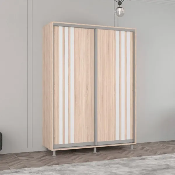 Шкаф Mobildor-Lux Aron 150 x 60см x 200 / ЛДСП / Sonoma photo 3