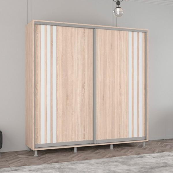 Dulap Mobildor-Lux Aron 220 x 60 x 200 / PAL / Sonoma photo 2