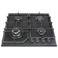 Газовая варочная панель Tornado H77-6004SR MATT GL Закаленное стекло / Черный