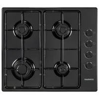 Газовая варочная панель Daewoo BH6GKR40BNL Эмалированная сталь / Черный