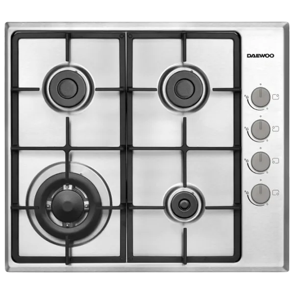 Plită încorporabilă pe gaz Daewoo BH6GKR41WNL Oțel emailat / Inox photo 1