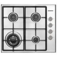 Газовая варочная панель Daewoo BH6GKR41WNL Эмалированная сталь / Нержавеющая сталь