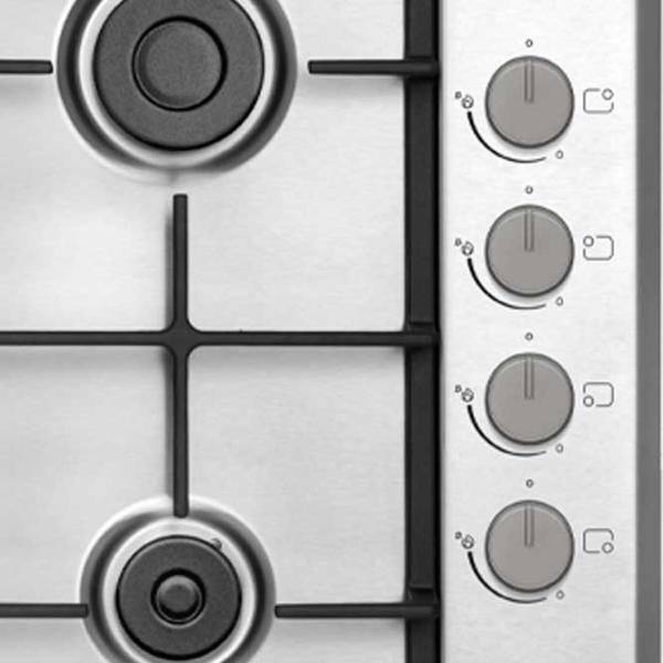 Plită încorporabilă pe gaz Daewoo BH6GKR41WNL Oțel emailat / Inox photo 2