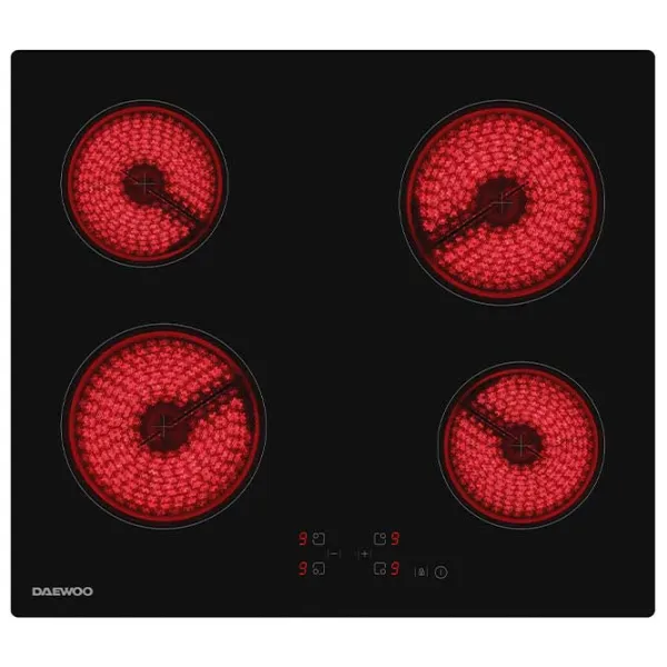 Plită încorporabilă electrică Daewoo BH6VTF01BNL 6000 W / Black photo 2
