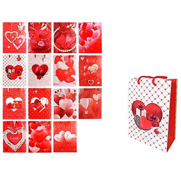 Pungă pentru cadou Sf.Valentine "Inimi si trandafiri" Carton / Universal photo 1 Pungă pentru cadou Sf.Valentine "Inimi si trandafiri" Carton / Universal photo 1