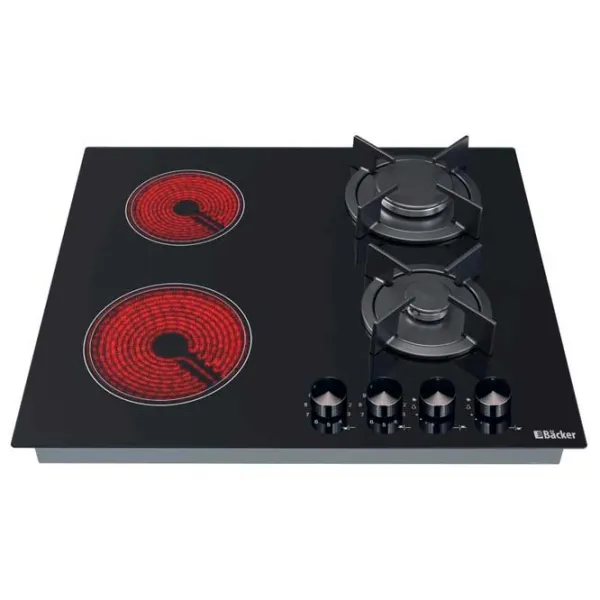 Plită încorporabilă combinată Backer HMB-602G2RAD Black photo 3