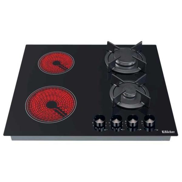 Plită încorporabilă combinată Backer HMB-602G2RAD Black photo 3