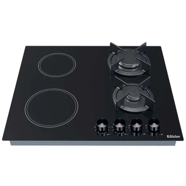 Plită încorporabilă combinată Backer HMB-602G2RAD Black photo 4