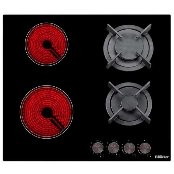 Plită încorporabilă combinată Backer HMB-602G2RAD Black photo 5