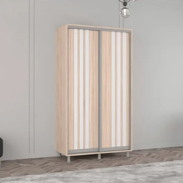 Dulap Mobildor-Lux Aron 130 x 60 x 240 / PAL / Sonoma photo 2
